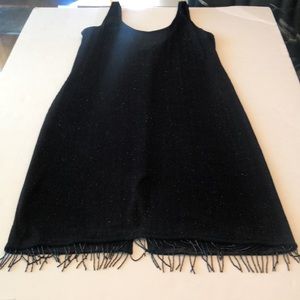 Black semi formal sleeveless dress with sequins great holiday dress